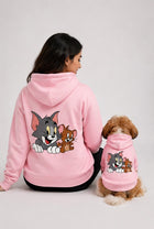 Twinning Tom & Jerry Printed Hoodies for Pet & Parent