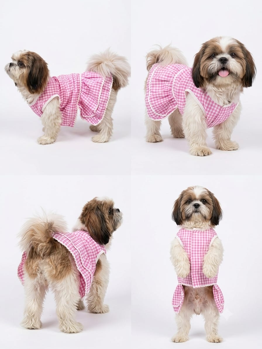 Pink Gingham Dress