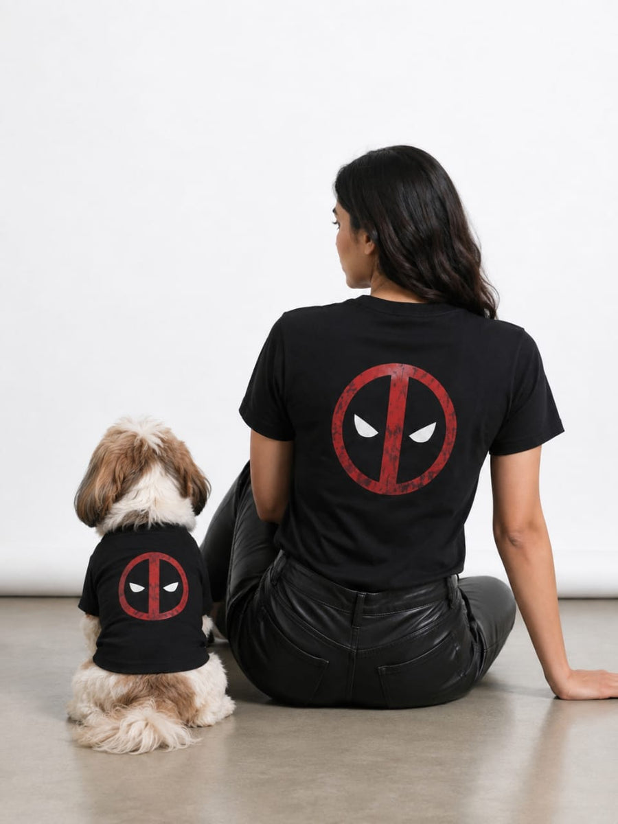 Twinning Deadpool T-shirt for Pet & Parents