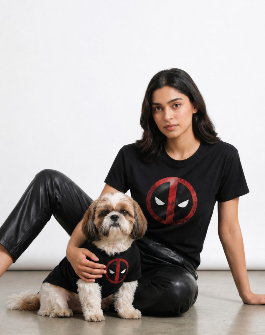 Twinning Deadpool T-shirt for Pet & Parents