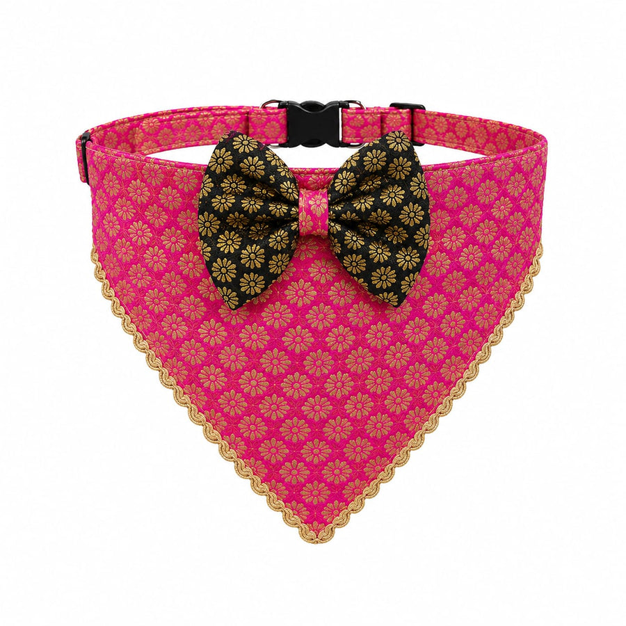 Royal Pink Festive Pet Bandana