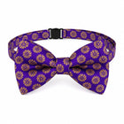Royal Purple Festive Pet Bow Tie
