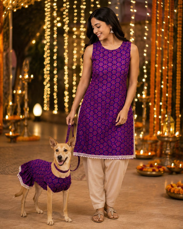 Festive Purple Twinning Set
